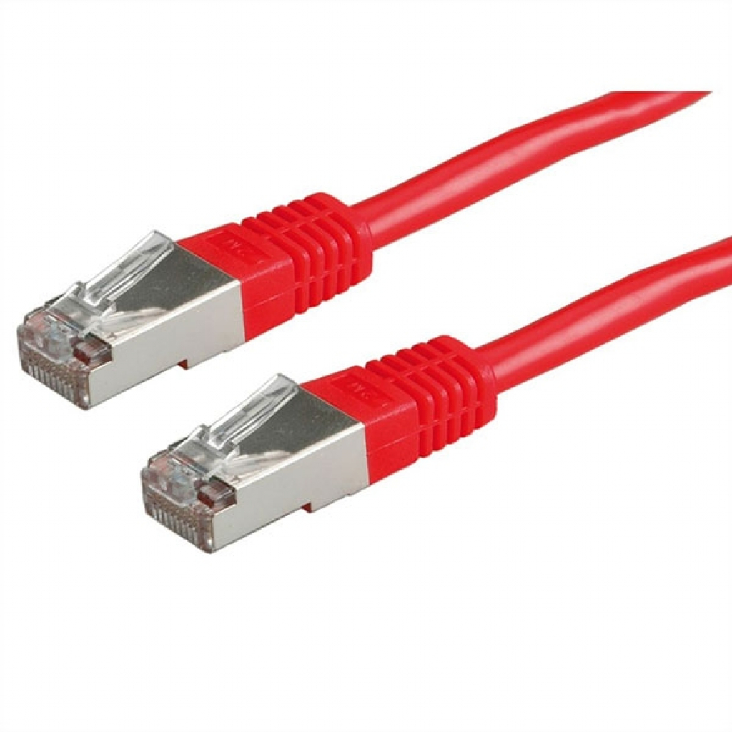 Медна пач корда Roline 21.15.0741, S-FTP Patch кабел Cat.5e (Class D), червен, 20.0 мна ниска цена с бърза доставка