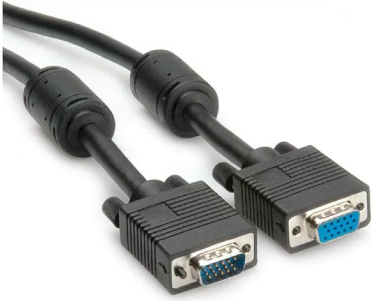Кабел/адаптер Cable VGA w-Ferrit, DDC, 15M-15F, 3m, 11.04.5654на ниска цена с бърза доставка - BestPC.BG