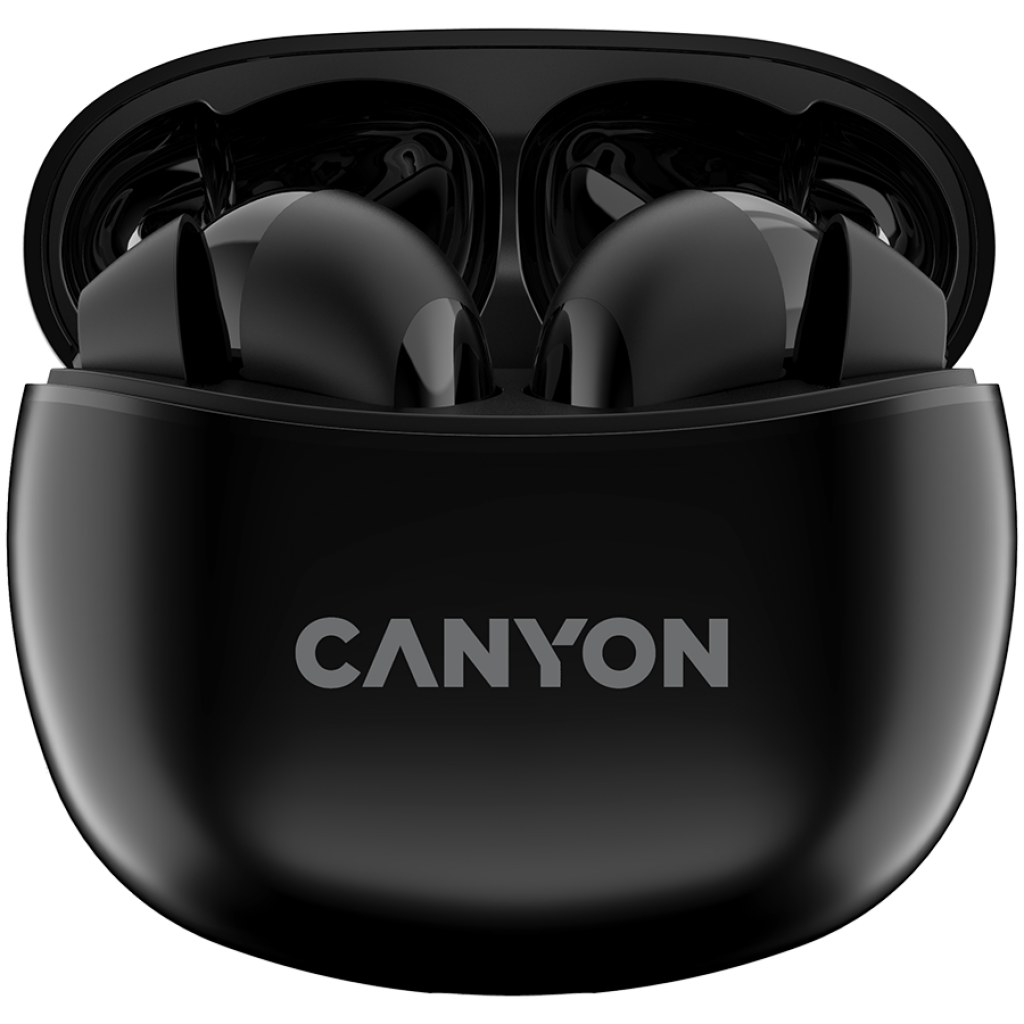 Слушалки Canyon TWS-5 Bluetooth headset, с микрофон, BT V5.3 JL 6983D4, чернина ниска цена с бърза доставка - BestPC.BG