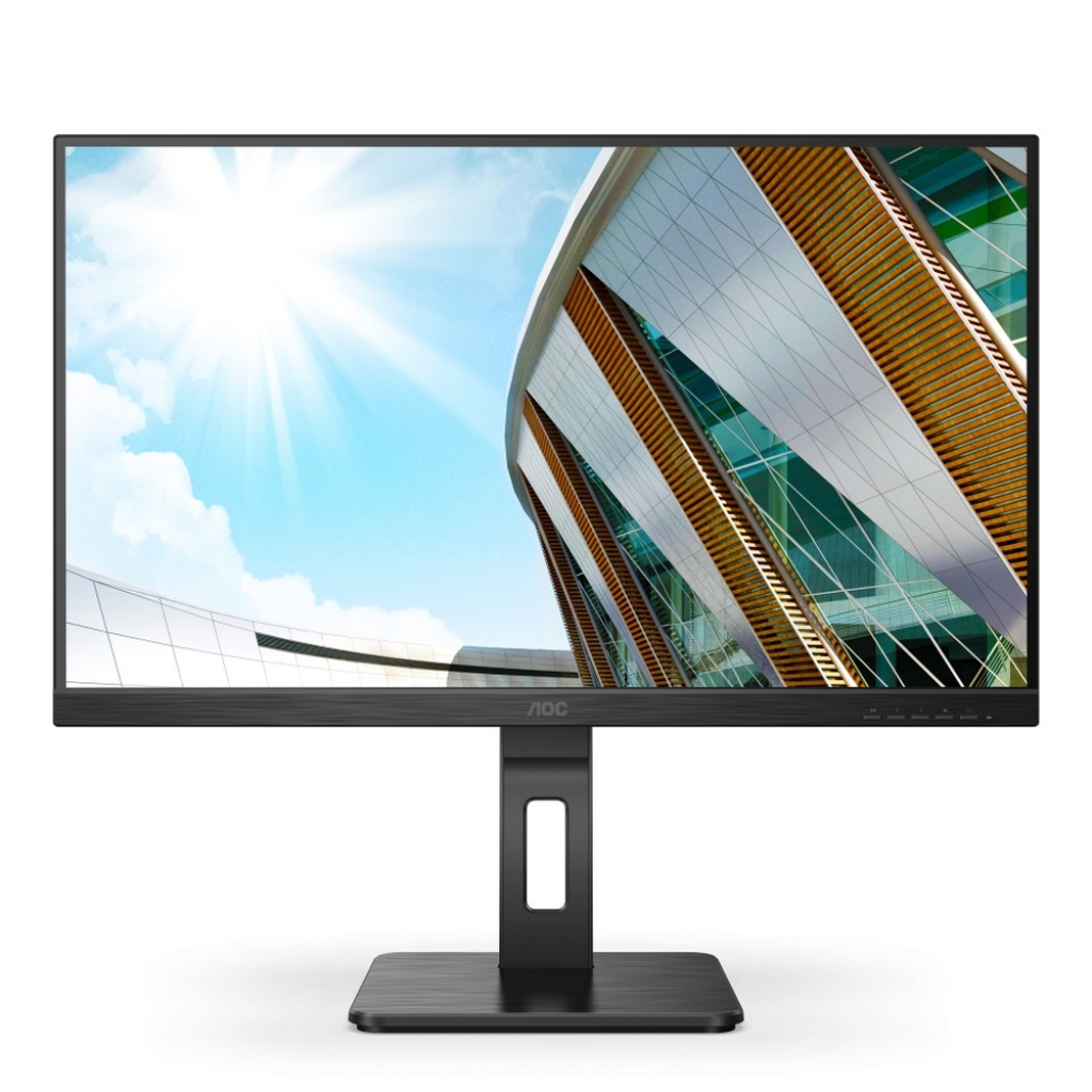 Монитор AOC Q27P2CA, 27" IPS WLED, 2560x1440@75Hz, 4ms GtG, 300cd-m2, 1000:1,DCR 50M:1на ниска цена с бърза доставка - BestPC.BG