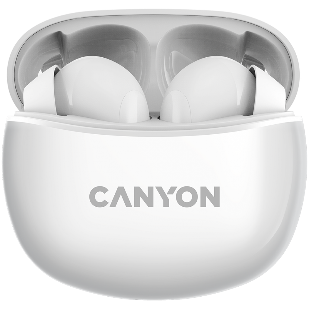 Слушалки Canyon TWS-5 Bluetooth headset, with microphone, BT V5.3 JL 6983D4на ниска цена с бърза доставка