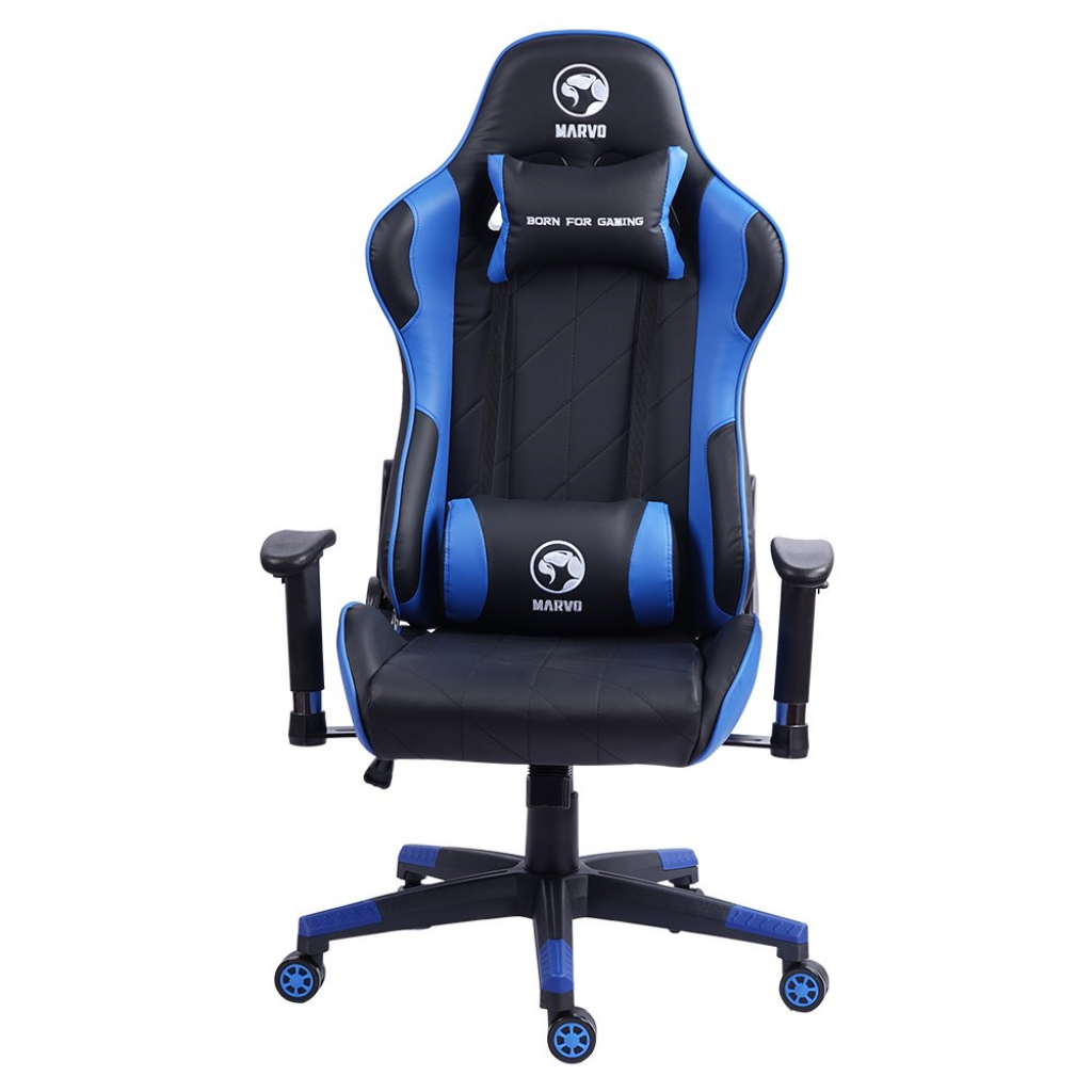 Marvo геймърски стол Gaming Chair CH-117 Blueна ниска цена с бърза доставка - BestPC.BG