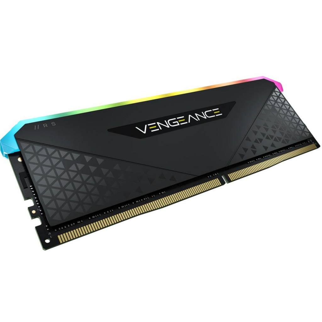 Памет Corsair Vengeance RS RGB Black 8GB(1x8GB) DDR4 PC4-25600 3200MHz CL16на ниска цена с бърза доставка - BestPC.BG