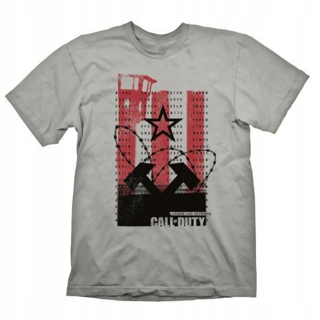 Продукт Тениска Call of Duty: Cold War T-Shirt &quot;Guard Tower&quot; Light Grey - Size Mна ниска цена с бърза доставка