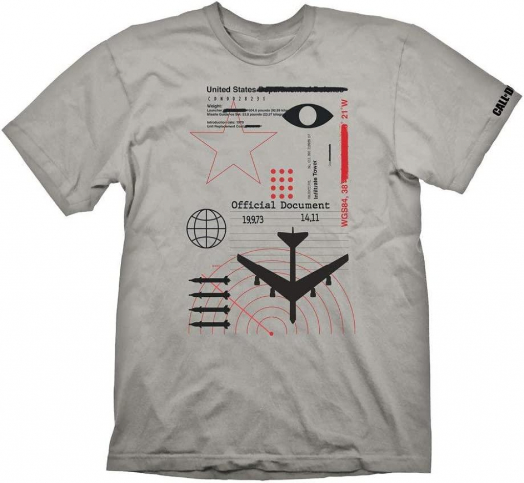 Продукт Тениска Call of Duty: Cold War T-Shirt &quot;Radar&quot; Light Grey - Size Mна ниска цена с бърза доставка