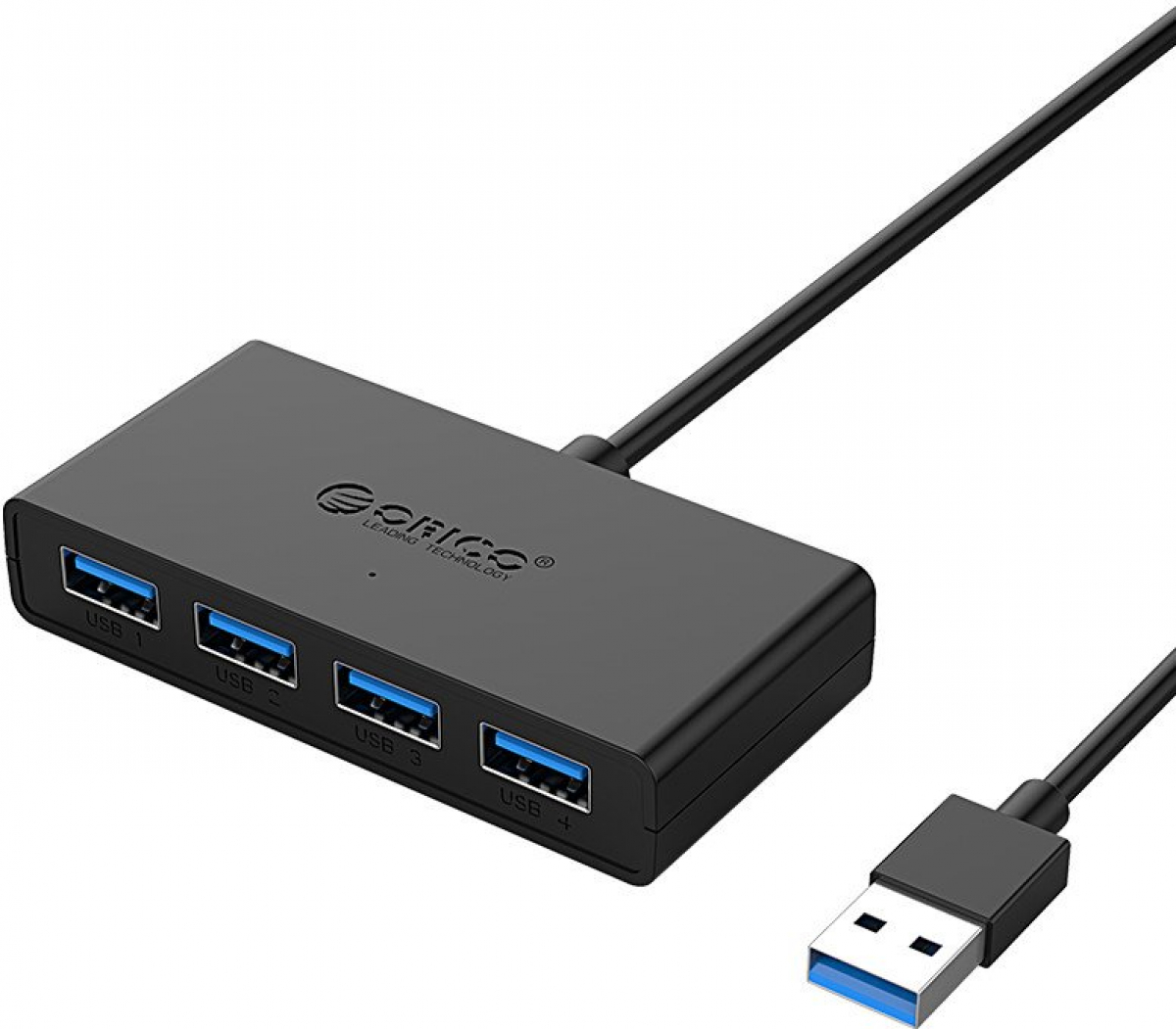 USB Хъб Orico хъб USB3.0 HUB 4 port, 1.0m,  black - G11-H4-U3-10-BKна ниска цена с бърза доставка