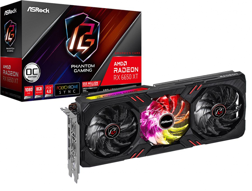 Видеокарта Asrock AMD Radeon RX 6650 XT Phantom Gaming D 8GB OC, GDDR6, 128 bit, 3xDisplayPortна ниска цена с бърза доставка - BestPC.BG