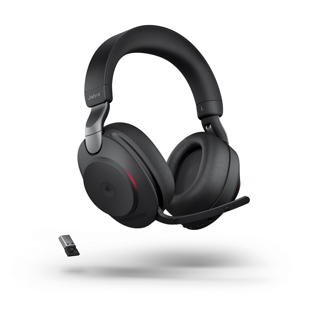 Jabra Evolve2 85 MS Stereo, Link380 USB-A, слушалки, чернина ниска цена с бърза доставка - BestPC.BG