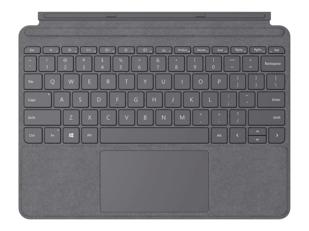 Аксесоар за таблет Microsoft Surface Go2 Go3 Type Cover N SC Eng Intl HR CEE EM Charcoal Retailна ниска цена с бърза доставка