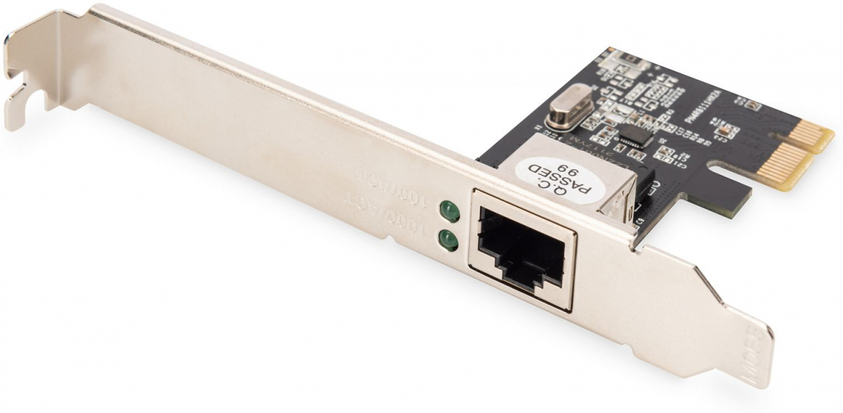 ASSMANN DN-10130-1 :: DIGITUS Gigabit Ethernet PCI Express мрежова карта 1 портна ниска цена с бърза доставка - BestPC.BG
