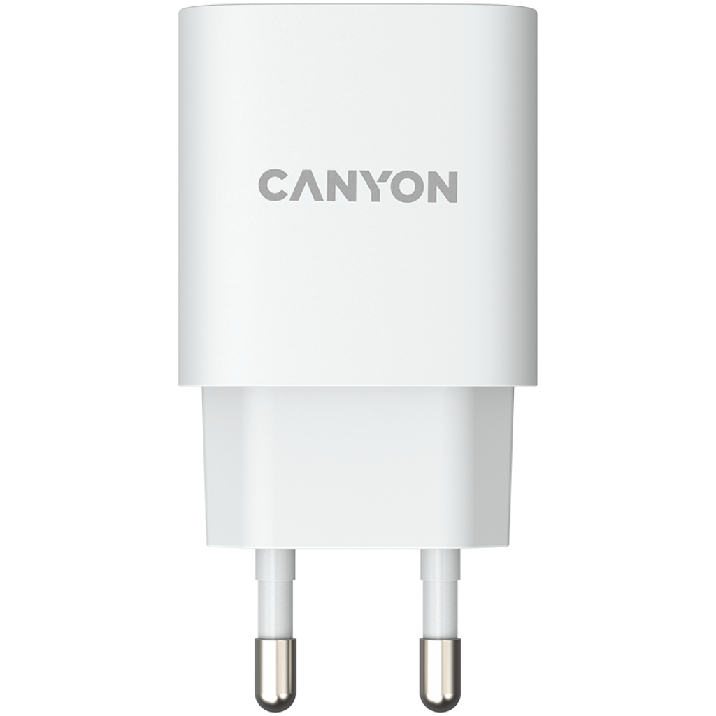 Принадлежност за смартфон Canyon CNE-CHA18W, 1*USB, QC3.0 18W, Output: DC 5V-3A, 9V-2A, 12V-1.5A, Whiteна ниска цена с бърза доставка - BestPC.BG