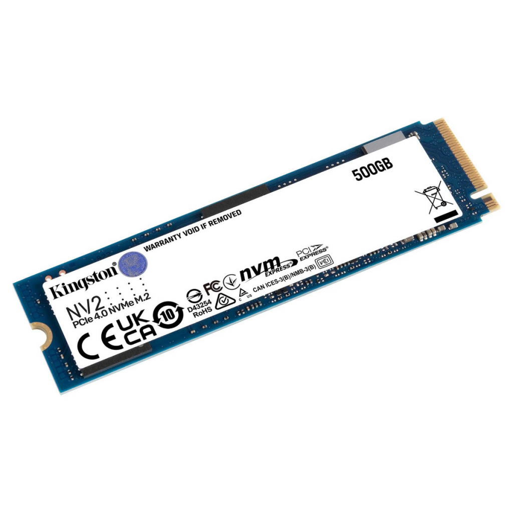 SSD Kingston 500GB NV2 M.2 2280 PCIe 4.0 NVMe SSD, up to 3500-2100MB-s, 160TBна ниска цена с бърза доставка - BestPC.BG