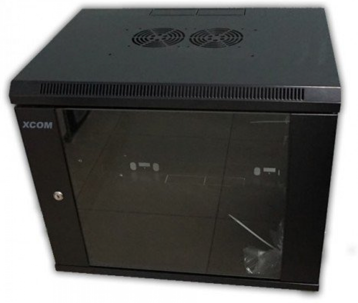 Шкаф за техника - Rack Шкаф 6U 570x450 мм, стенен, черенна ниска цена с бърза доставка