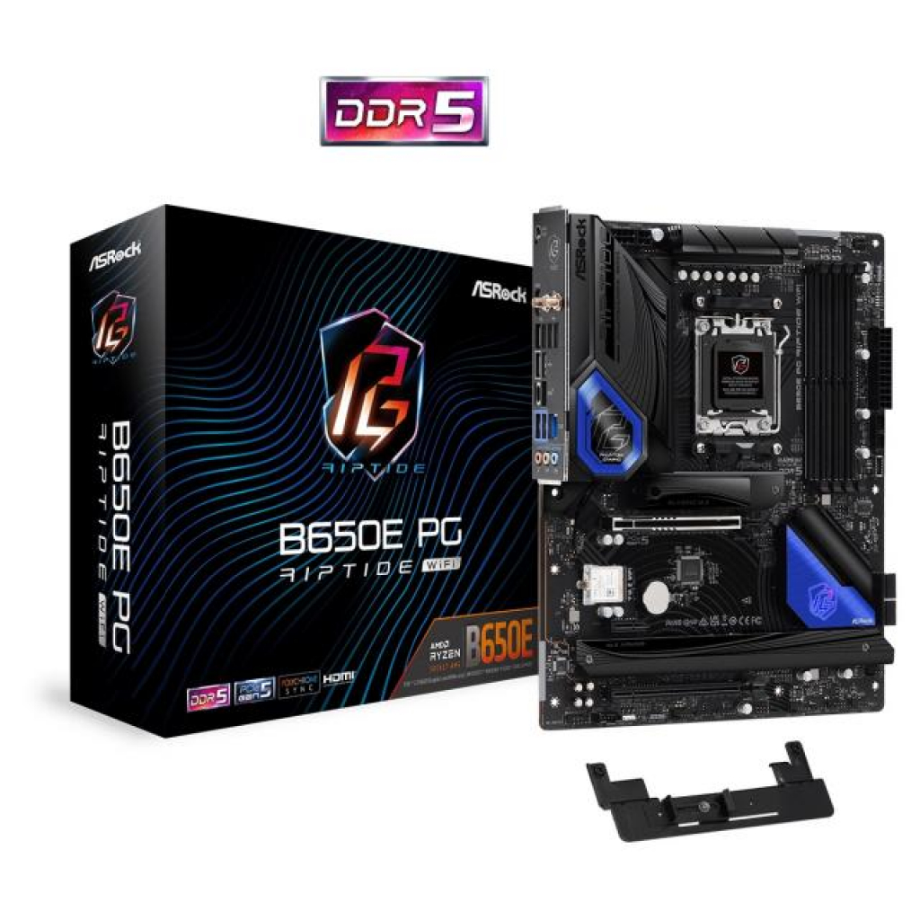 Дънна платка ASROCK B650E PG RIPTIDE WiFi, Socket AM5на ниска цена с бърза доставка - BestPC.BG