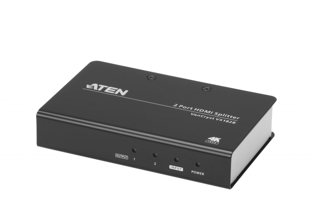 KVM продукт ATEN VS182B :: ATEN 2-Port HDMI сплитер, 15 м, Ultra HD 4kx2k, 600 MHzна ниска цена с бърза доставка