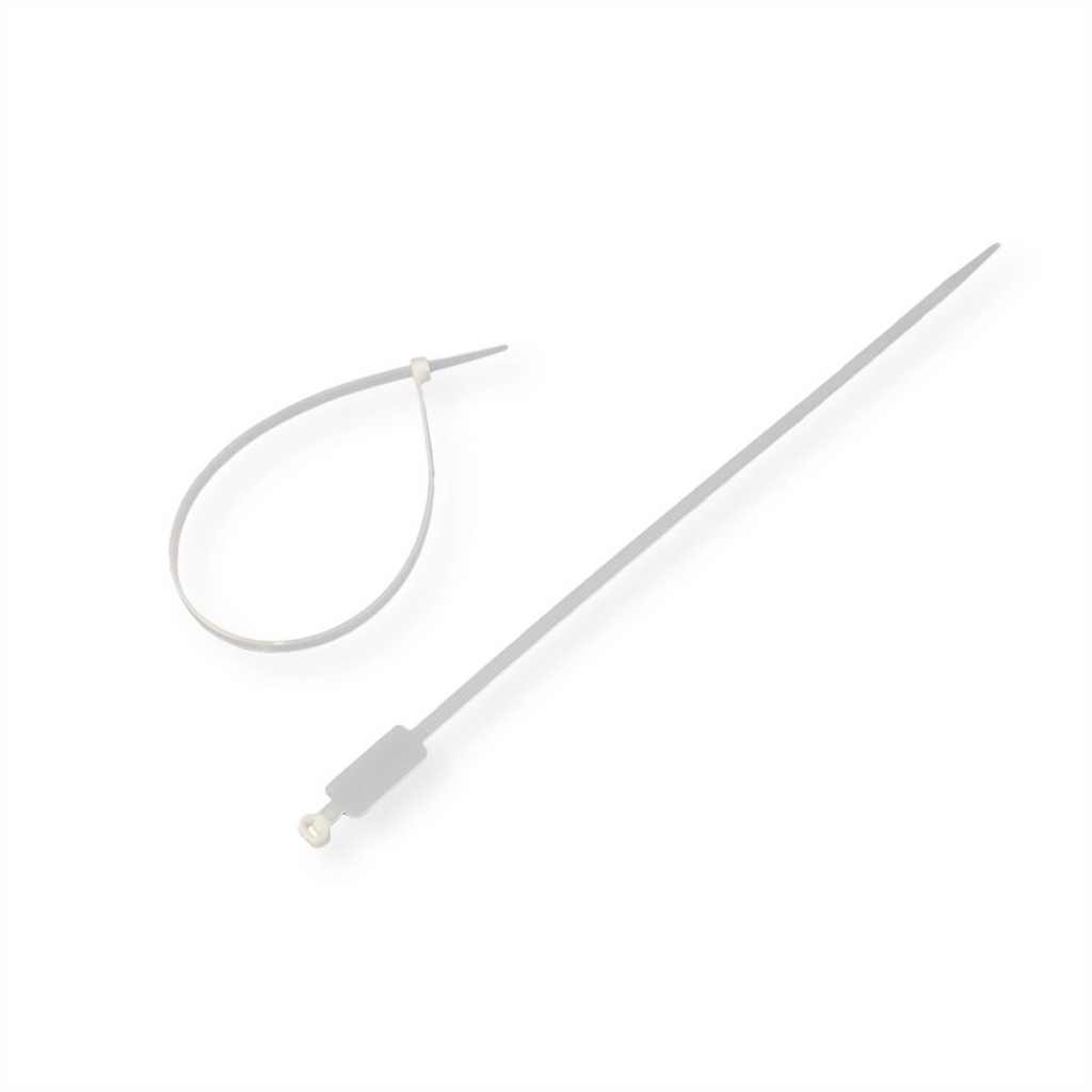 Други Ленти за прихващане на кабел ("свинска опашка"), 4.8 мм, с поле за надпис, 30 смна ниска цена с бърза доставка - BestPC.BG