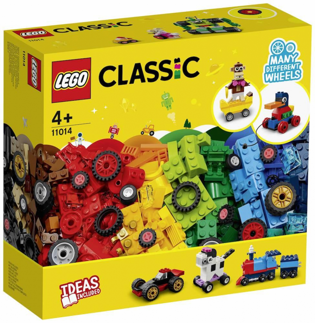 Продукт LEGO Classic - Stone box with wheels - 11014на ниска цена с бърза доставка