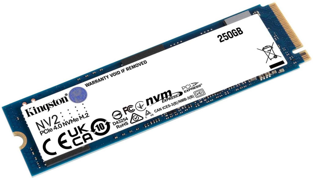 Kingston 250GB NV2 M.2 2280 PCIe 4.0 NVMe SSD, up to 3000/1300MB/s, 80TBWна ниска цена с бърза доставка - BestPC.BG