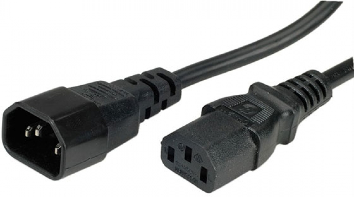 Кабел/адаптер Power cable C14 to C13 extension, 0.5m, 19.08.1505на ниска цена с бърза доставка - BestPC.BG