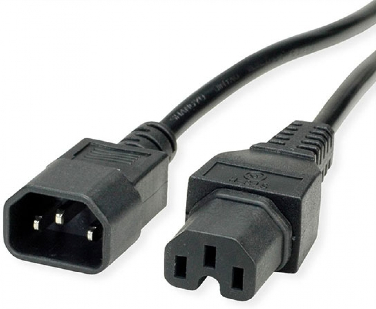 Кабел/адаптер Power cable C14 to C15 extension, 1m, 19.99.1121на ниска цена с бърза доставка - BestPC.BG