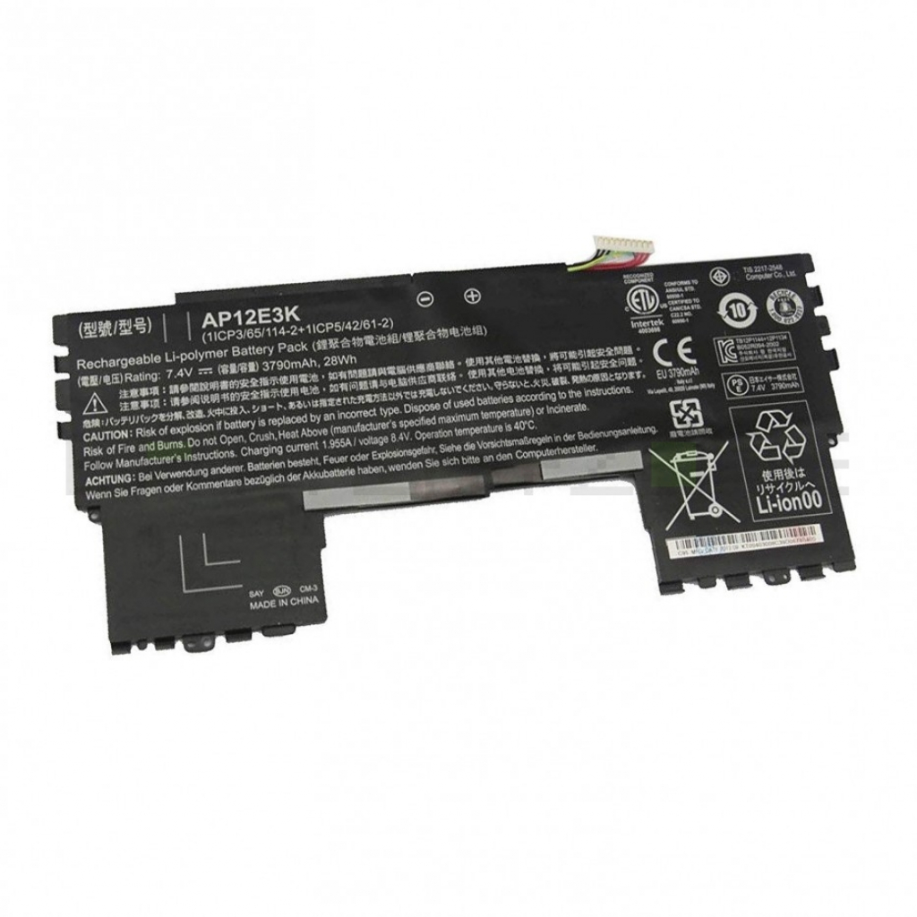 AP12E3K батерия за лаптоп Acer, 2 клетки, 7.4V, 28Whна ниска цена с бърза доставка - BestPC.BG