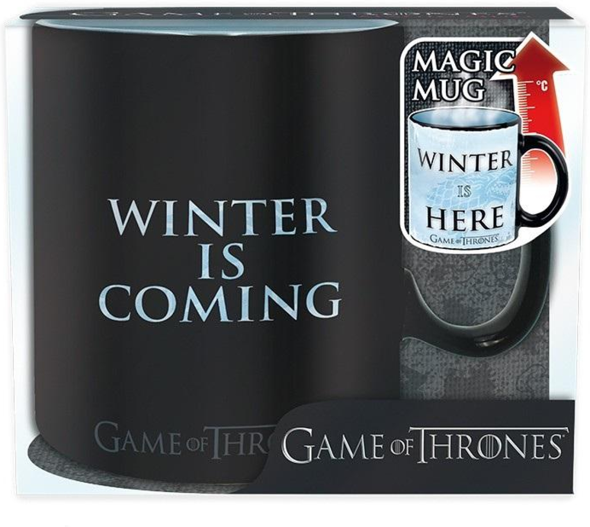 ABYSTYLE GAME OF THRONES Heat Change Mug Winter is here, King sizeна ниска цена с бърза доставка - BestPC.BG