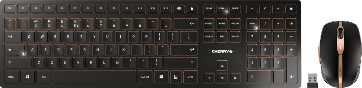 Kомплект клавиатура с мишка CHERRY DW 9100 SLIMна ниска цена с бърза доставка - BestPC.BG