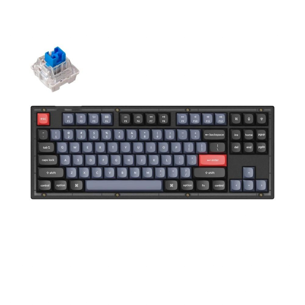 Геймърска клавиатура Keychron V3 TKL QMK, черенна ниска цена с бърза доставка - BestPC.BG