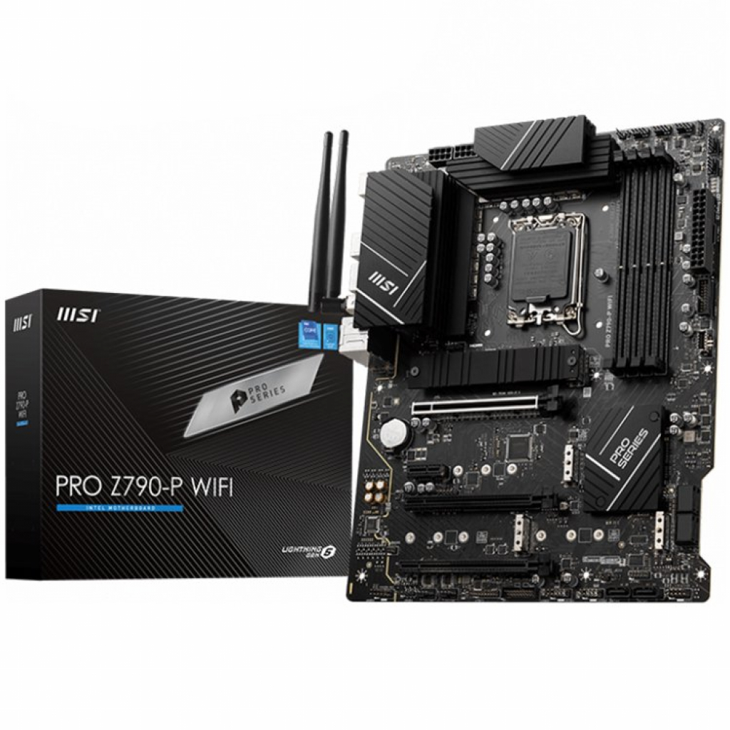 Дънна платка MSI PRO Z790-P WIFI, LGA 1700, 4x DDR5, 5600 MHzна ниска цена с бърза доставка - BestPC.BG