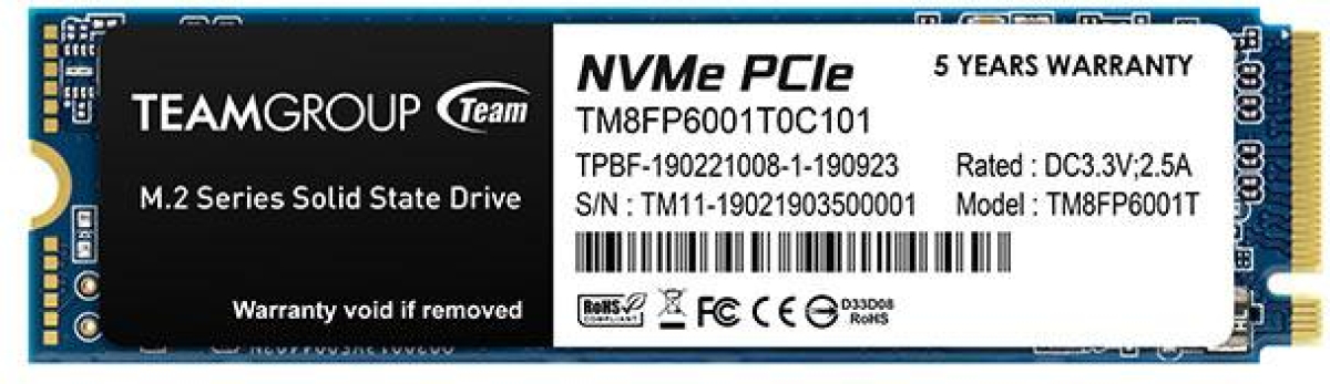 SSD Team Group MP33, M.2 2280 1TB PCI-e 3.0 x4 NVMeна ниска цена с бърза доставка - BestPC.BG