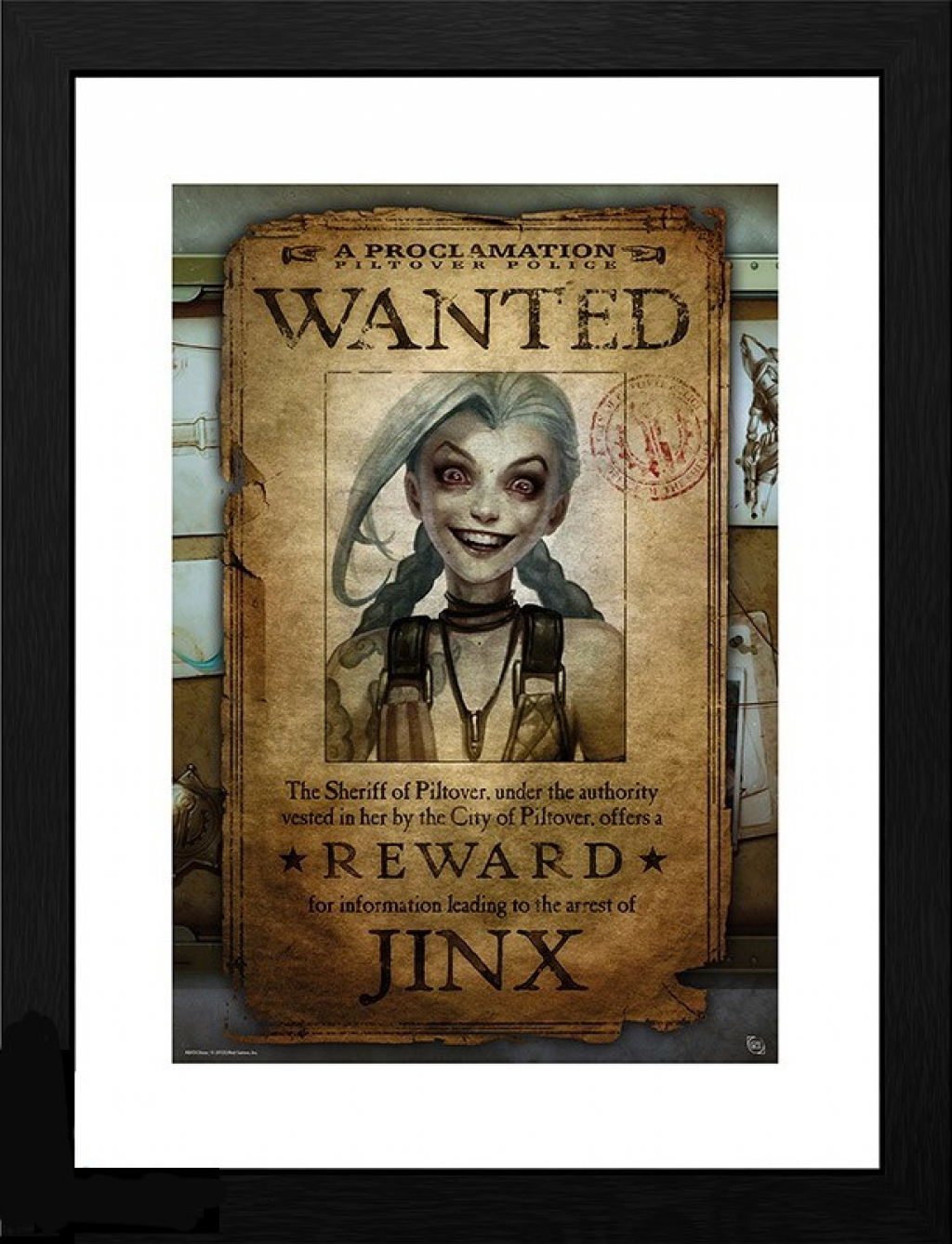 GBEYE LEAGUE OF LEGENDS - Framed print Jinx Wanted (30x40)на ниска цена с бърза доставка - BestPC.BG
