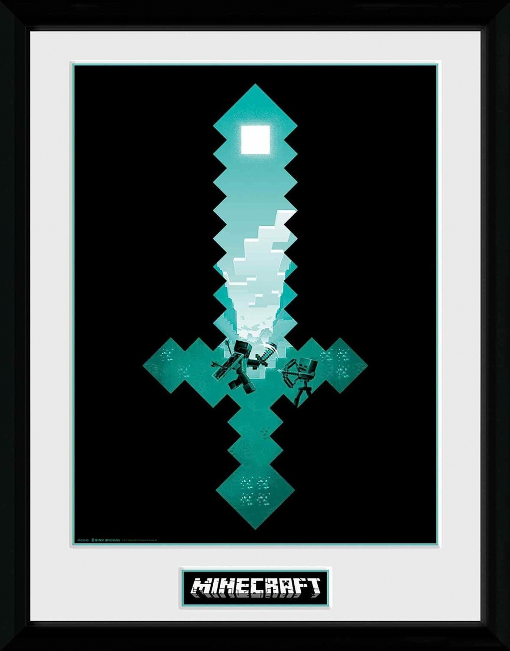 GBEYE MINECRAFT - Framed print Diamond Sword (30x40)на ниска цена с бърза доставка - BestPC.BG