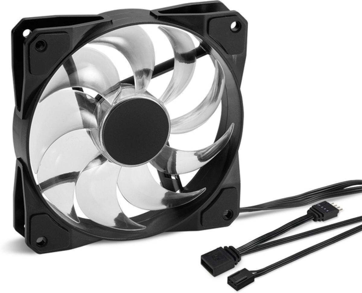 Вентилатор Sharkoon Fan 12cm, 3-4pin, Pacelight F1 RGB Ledна ниска цена с бърза доставка - BestPC.BG