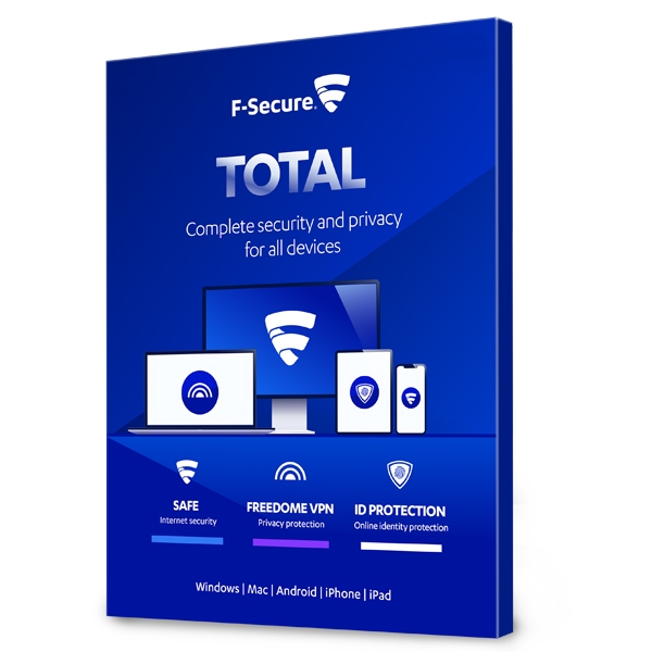 Софтуер F-Secure TOTAL 1Y-3U, E-dealна ниска цена с бърза доставка - BestPC.BG