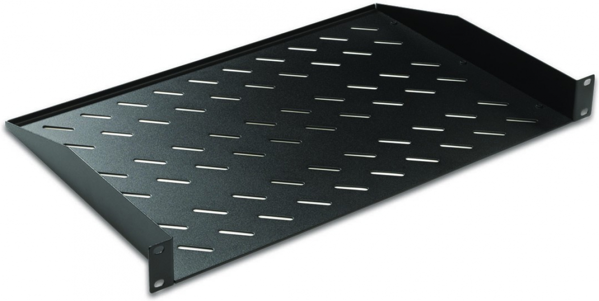 19” 1U рафт за комуникационен шкаф, размер: 486x250x44 мм.на ниска цена с бърза доставка - BestPC.BG