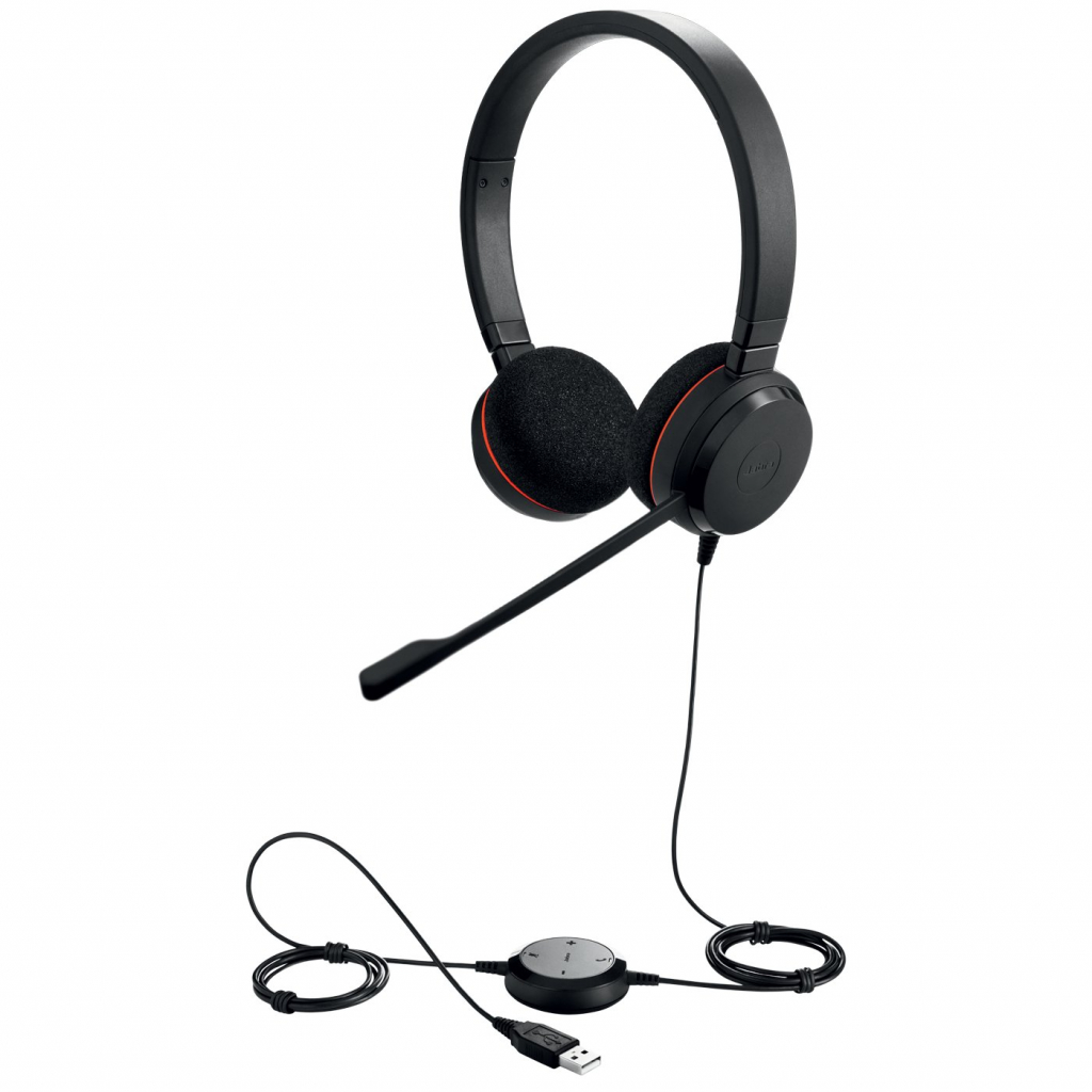 Слушалки Jabra Evolve 20 MS стерео с микрофон USBна ниска цена с бърза доставка - BestPC.BG