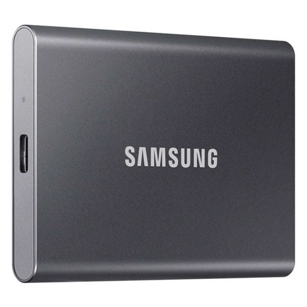 SSD външен Samsung T7, 1TB, USB 3.2, 1050 MB/sec, Сивна ниска цена с бърза доставка - BestPC.BG