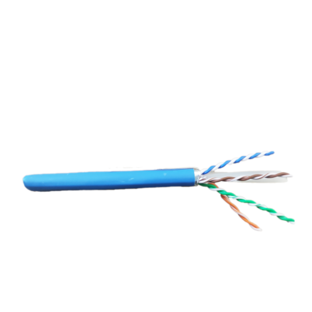 Кабел FTP Cat6 23AWG 305m PVC, синна ниска цена с бърза доставка - BestPC.BG