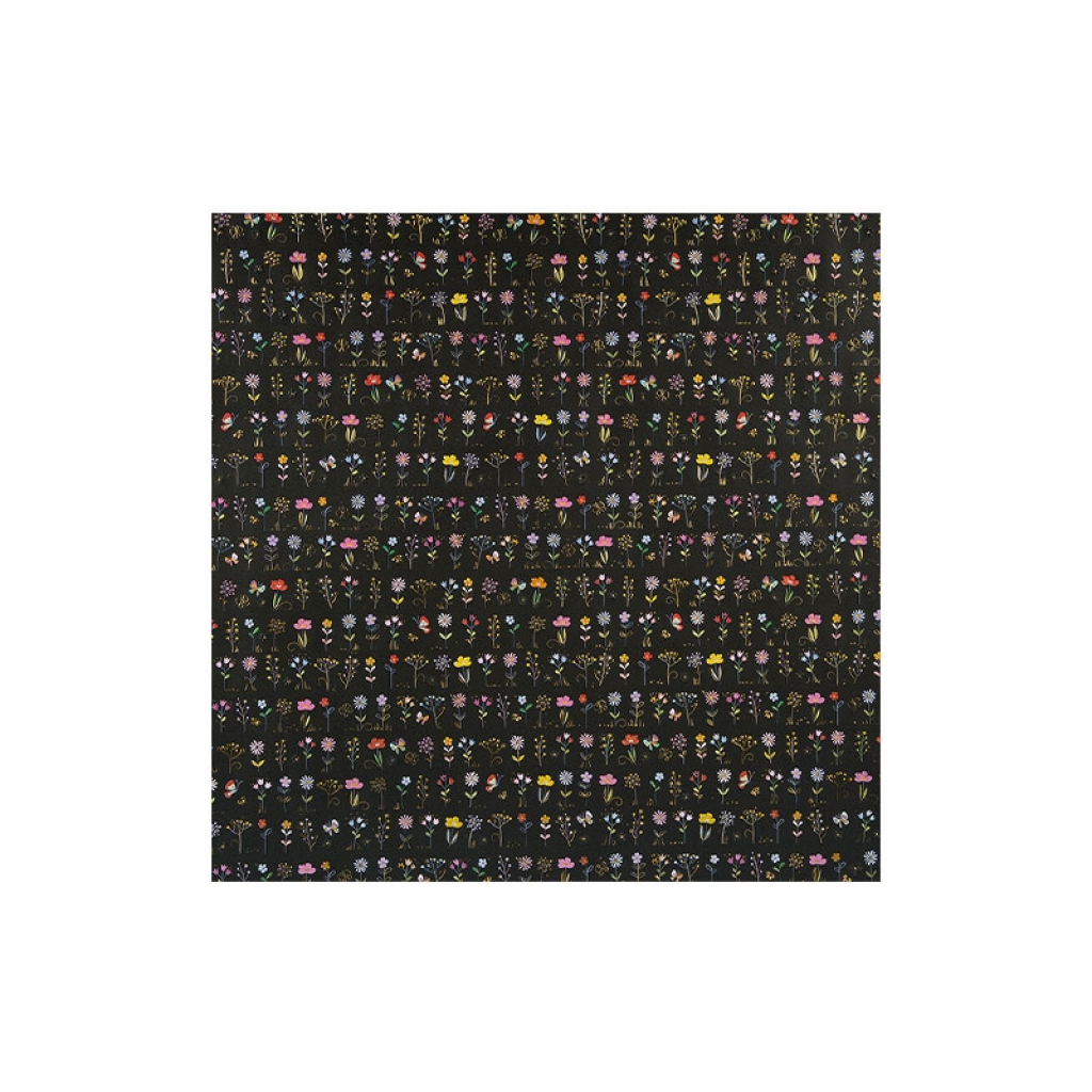 Goldbuch Хартия за опаковане, 50 х 70 cm, черна с цветяна ниска цена с бърза доставка - BestPC.BG