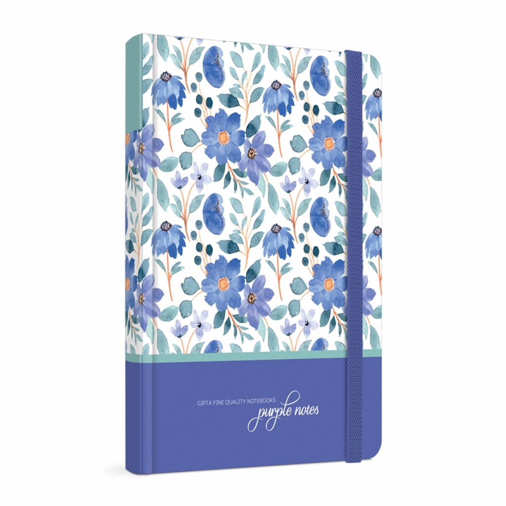 Gipta Тетрадка, кремава хартия, широки редове, твърда корица, с ластикна ниска цена с бърза доставка - BestPC.BG