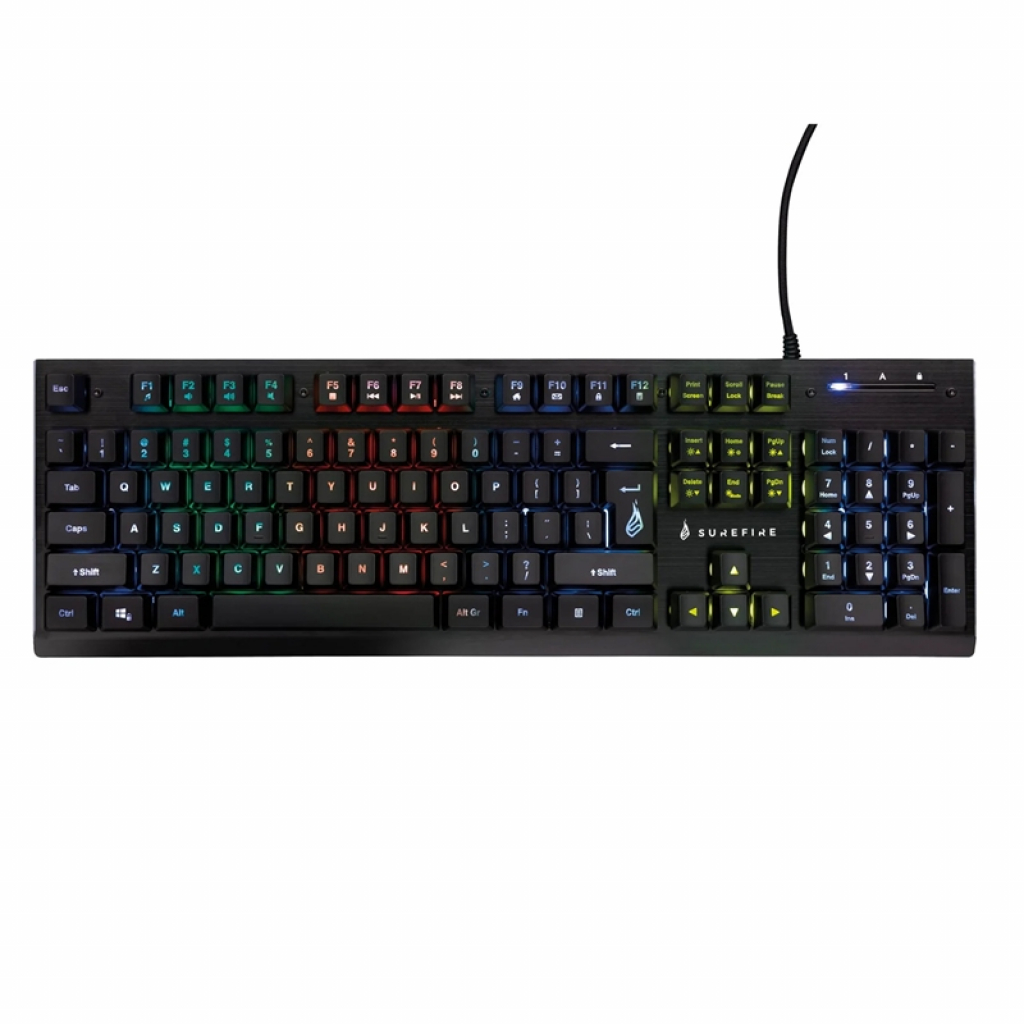 Клавиатура SureFire Kingpin X2, с кабел, геймърска, метална, RGBна ниска цена с бърза доставка - BestPC.BG