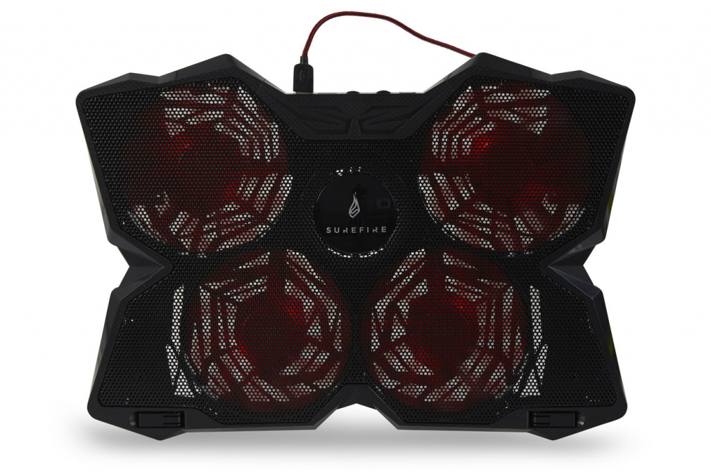 Поставка за лаптоп Стойка за лаптоп SureFire Bora, охлаждаща, червенана ниска цена с бърза доставка - BestPC.BG