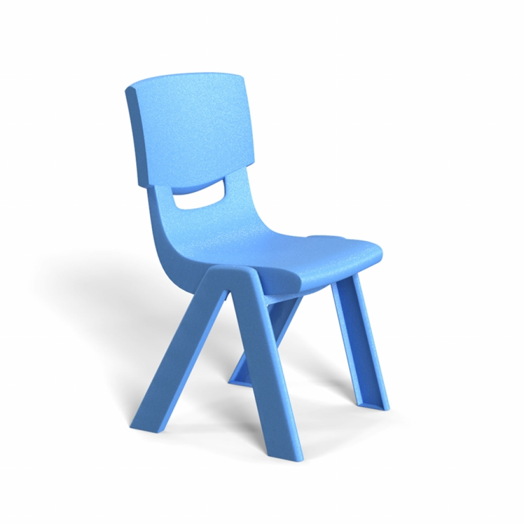 Детски стол RFG Chico, пластмасов, с облегалка, 41 х 35 х 62 cm, синна ниска цена с бърза доставка - BestPC.BG