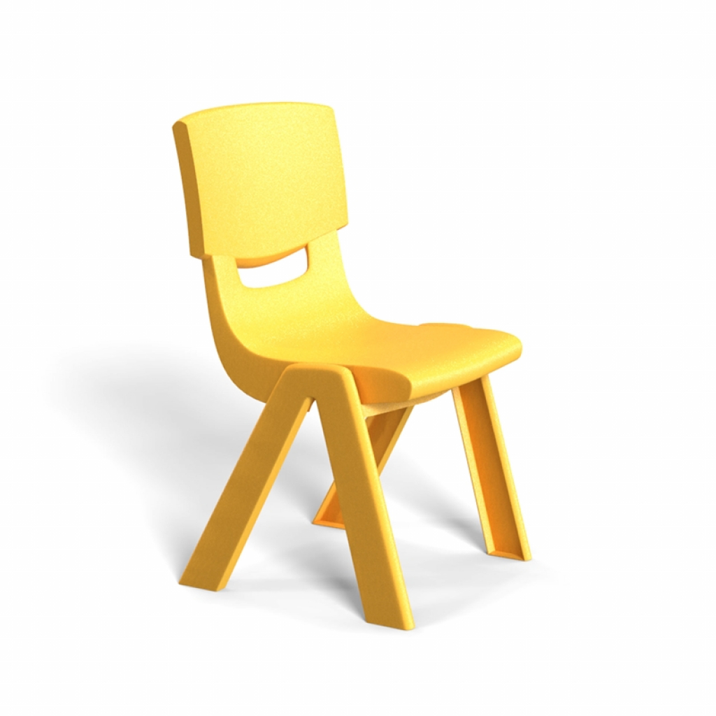 Детски стол RFG Chico, пластмасов, с облегалка, 41 х 35 х 62 cm, оранжевна ниска цена с бърза доставка - BestPC.BG