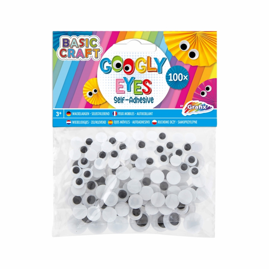 Moxy Мърдащи очички, самозалепващи се, 3 размера, 100 брояна ниска цена с бърза доставка - BestPC.BG