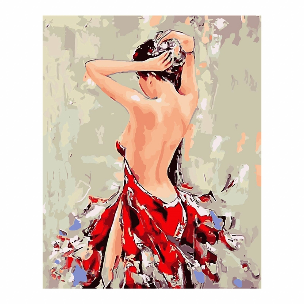 Foska Комплект рисуване по номера Жена, 40 x 50 cmна ниска цена с бърза доставка - BestPC.BG