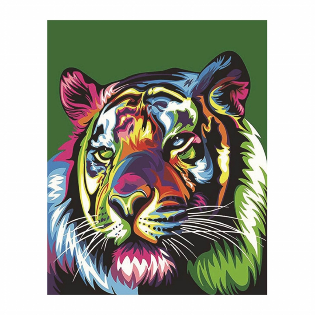 Foska Комплект рисуване по номера Тигър, 40 x 50 cmна ниска цена с бърза доставка - BestPC.BG