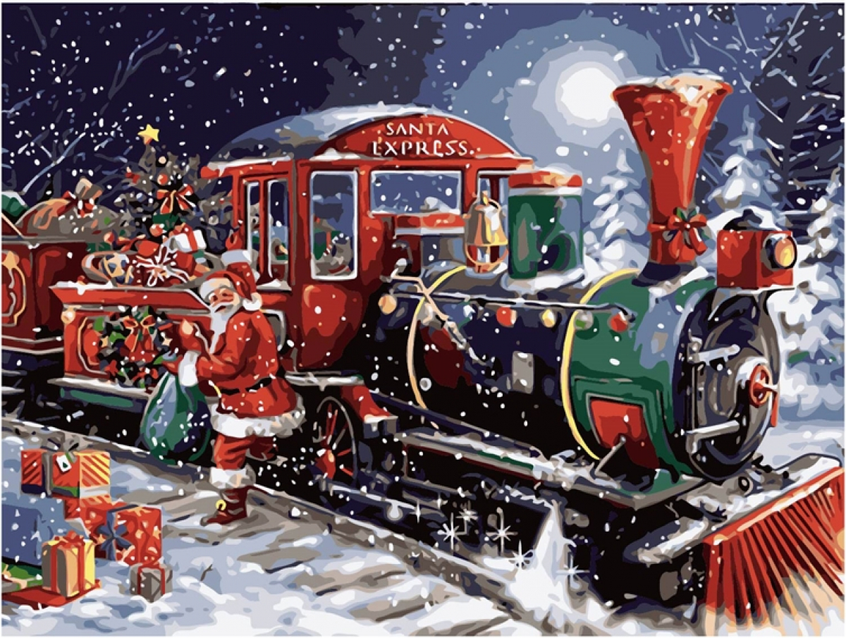 Foska Комплект рисуване по номера Коледа, 40 x 50 cmна ниска цена с бърза доставка - BestPC.BG