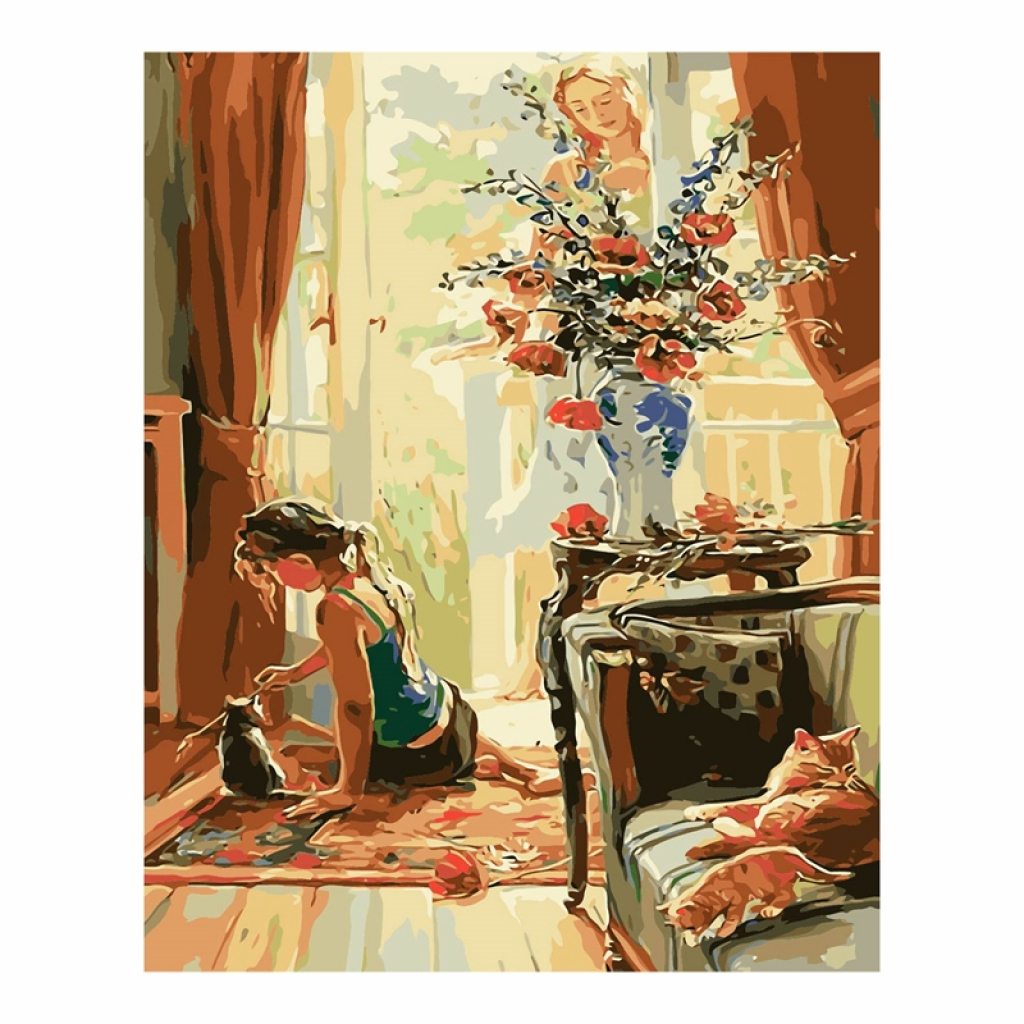 Foska Комплект рисуване по номера Дом, 40 x 50 cmна ниска цена с бърза доставка - BestPC.BG