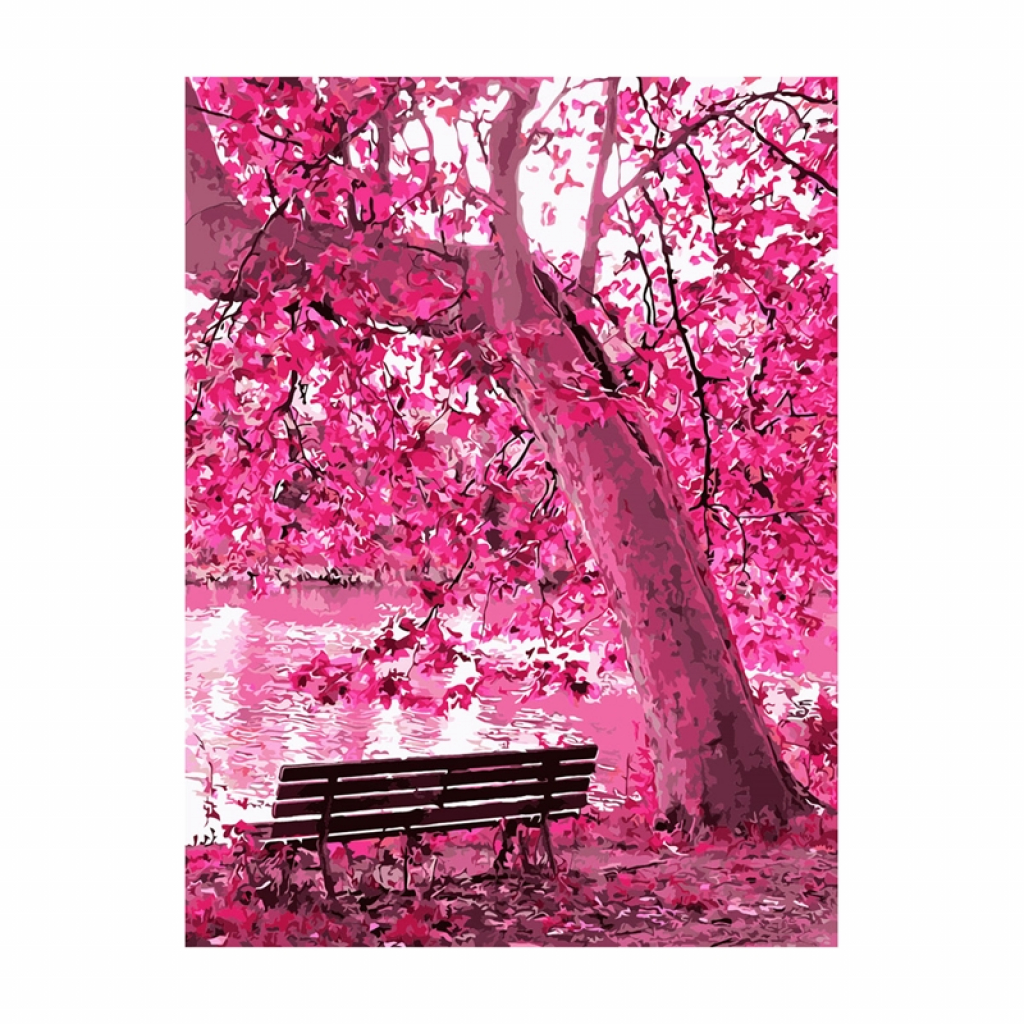 Foska Комплект рисуване по номера Розова есен, 40 x 50 cmна ниска цена с бърза доставка - BestPC.BG